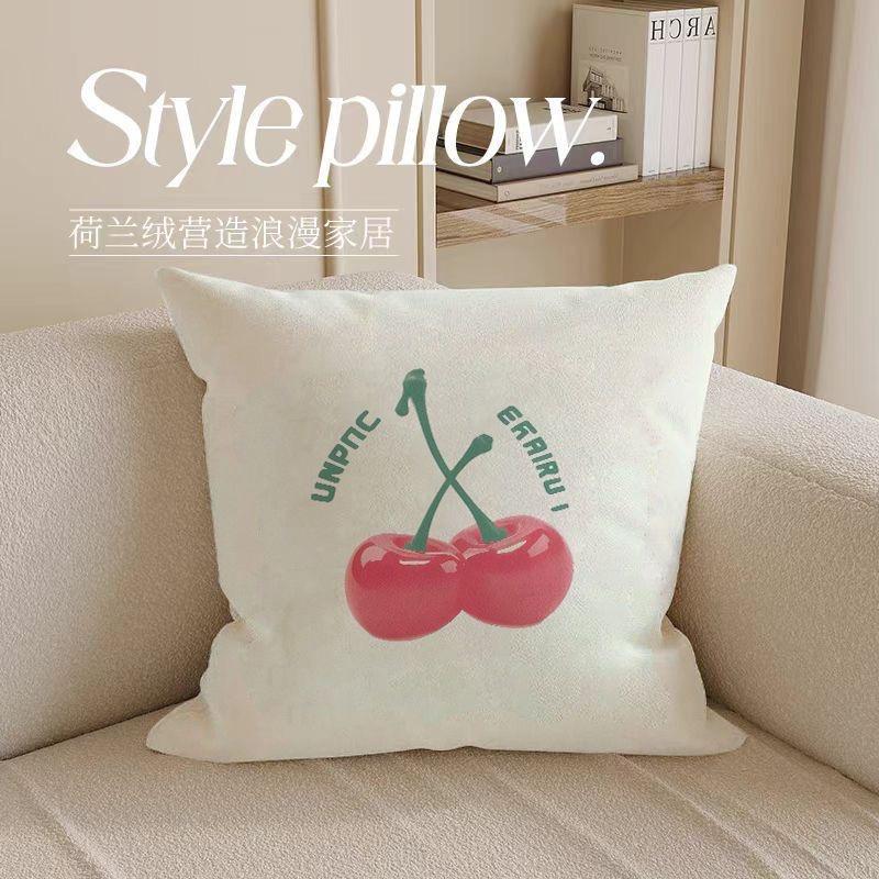 Erdbeerdessert Kissenbezug Ins Wind Kuchen Quadrat Schlafsaal Nickerchen Kissenbezug Sofa Wohnzimmer Kissenbezug