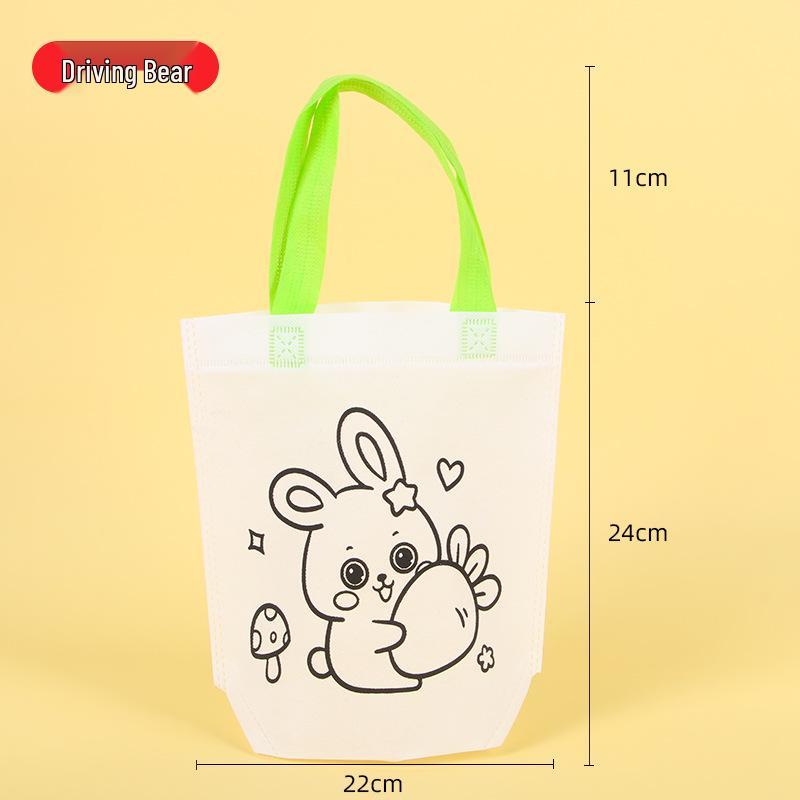 

Детская сумка-тоут для рисования мультфильмов своими руками - Нетканый материал для искусства в детском саду