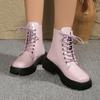 Fashionable New Anti Slip and Comfortable Thick Soled Women's Shoes  In Winter Round Headed Sexy Midsole Riding Boots