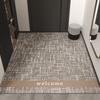 Modern Entry Door Floor Mat Entry Door Leather Foot Mat Pvc Wipes Washless Household Entryway Carpet Can Be Cut