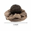 Elegant Influencer-style Hair Tie Synthetic Natural-looking Artificial Flower Bun  for Daily Use