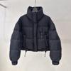 Women's Short Korean-Style Stand-Collar Simple Thickened Puffer Coat