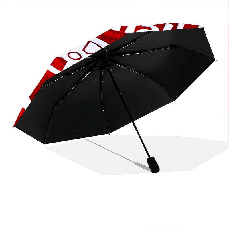 Arsenal pattern, automatic folding umbrella, portable and foldable design, 8 ribs, a Christmas or birthday gift.