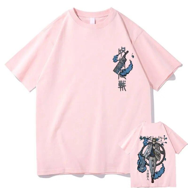 Japanese Anime Jujutsu Kaisen Nanami Kento Graphic Tshirt Unisex Vintage Manga T-shirt Short Sleeve Unisex Hip Hop Oversized Tees