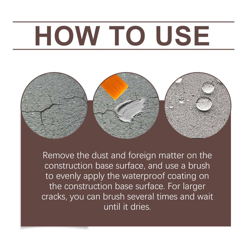 

High Strength Waterproof Coating Sealant Construction Penetrating Gap Fast Curing Waterproof Sealant Pulp Bathroom Moistureproof