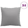 VidaXL Sofa Cushions Set of 4 Grey 50x50 Cm Fabric 360382