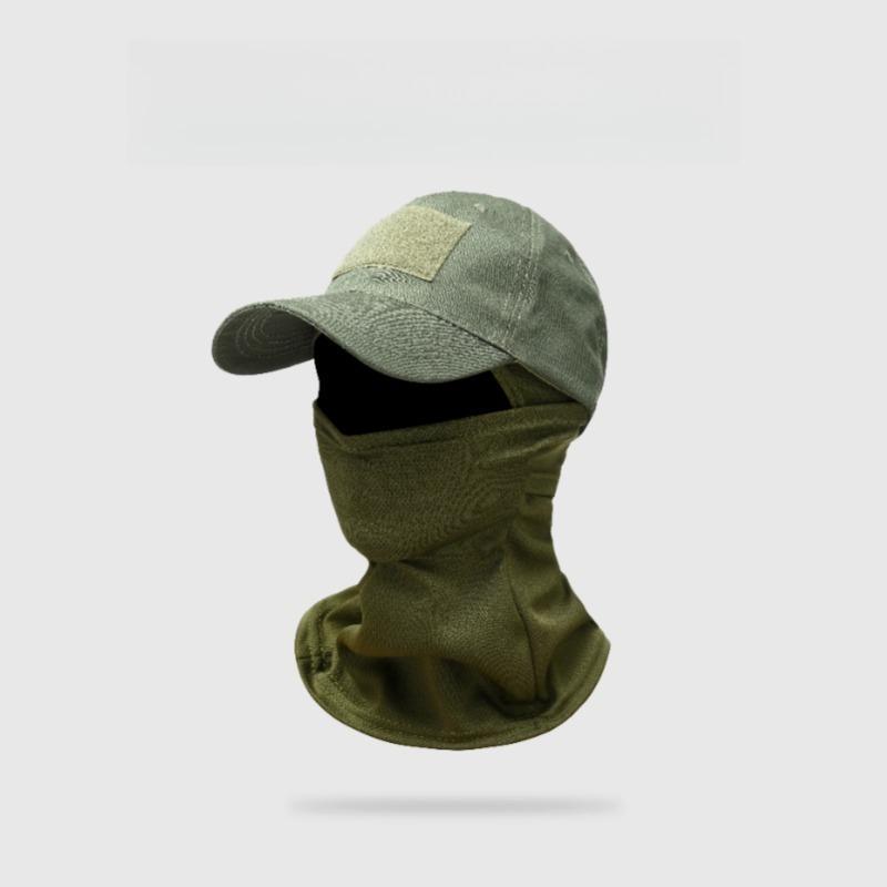 Camouflage baseball cap mask set tactical outdoor hiking, mountain climbing, fishing, sun protection, duckbill cap