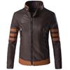 Giacca in Pelle con Zip da Uomo Marca di Alta Gamma Primavera Wolverine Vestibilità Slim Giacca Corta Retro Locomotiva Logan Bomber Giacca in Pelle PU 5XL-M