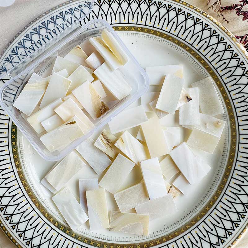 50pc Rectangle Mother of Pearl Mosaic Tiles Natural Shell Square Mosaic Pieces for Home Decoration Crafts Materials Hobbies 97