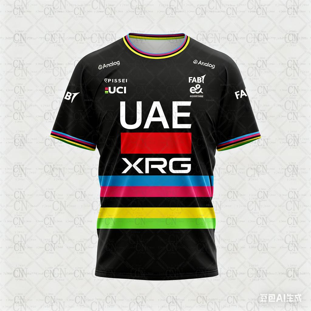 2025 UAE Team XRG Tadej Pogacar World Champ Jersey Children Adult Speed Drying Breathable Mountain Bike Jersey T-shirts
