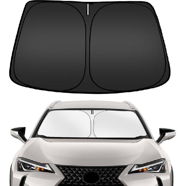 ARISMOTOR Windshield Sun Shade For Hyundai Kona 2024-2025 2026,  Fit Foldable Front Window Sunshade Sun Visor Protector, Block UV Rays Keep Your Car