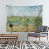 Nature Landscape Tapestry Wall Hanging Meadow Field Boho Decor Art Polyester Print for Living Room Bedroom Home Wall Decor