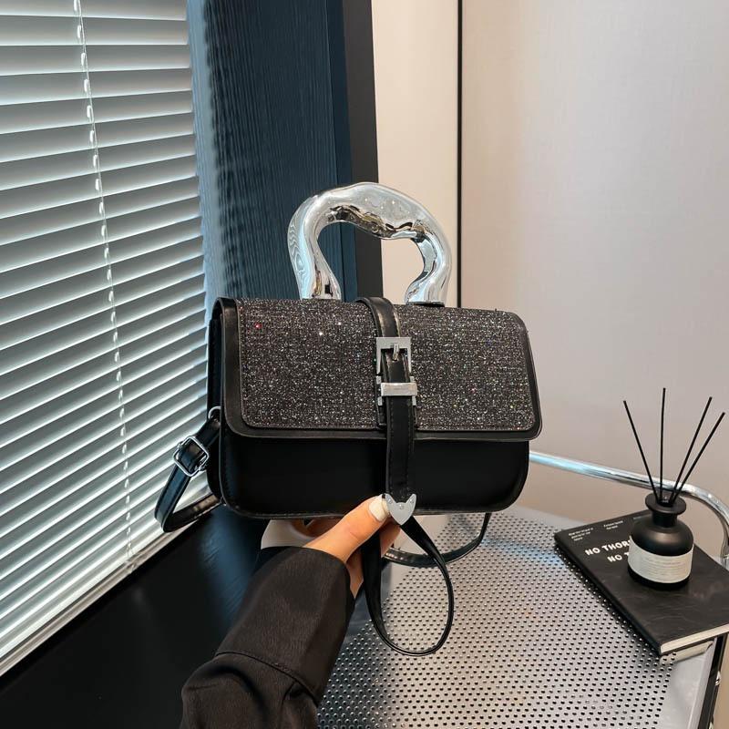 Simple New Solid Color Messenger Small Square Bag Handbag Small Fresh Shoulder Bag Versatile Bag