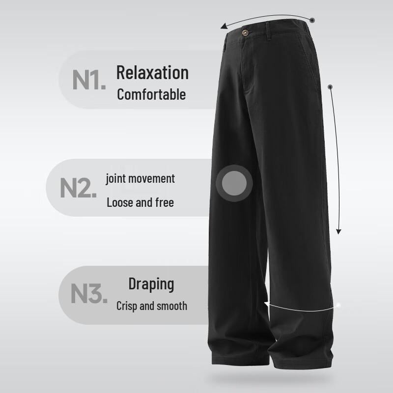 Mark Fairwhale Herren Washed Cotton Straight Leg Freizeithose