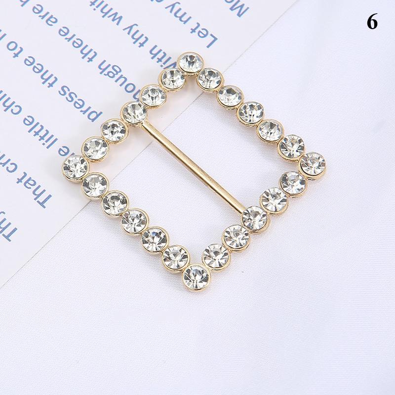 1Pcs Pearl Rhinestone Clothing Corner Knot Buckle Waist Buckle Silk Scarf Clothes T-Shirt Shirt Hem Buckle Luxury Decorative