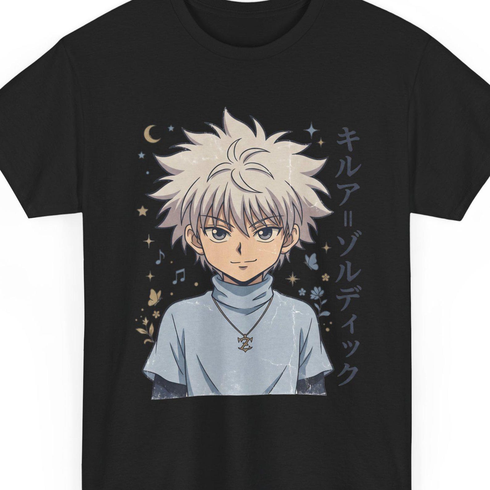 Killua Zoldyck Anime T Shirt, Hunter x Hunter Tee, Assassin Graphic Tee, Anime Streetwear 4XL