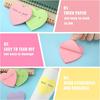 Teling 48 Pcs Heart Sticky Notes, 2160 Sheets Heart Shaped Sticky Notepads, 3 X 3 Cute Self Sticky Notepads Colorful Power Notes for Valentine's Day