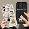 For iPhone 13 Case Cute Cartoon Moon Planet Astronaut Cover For iPhone 14 15 Pro Max 12 11 16e 17 Air Funda iPhone 16 Pro Max