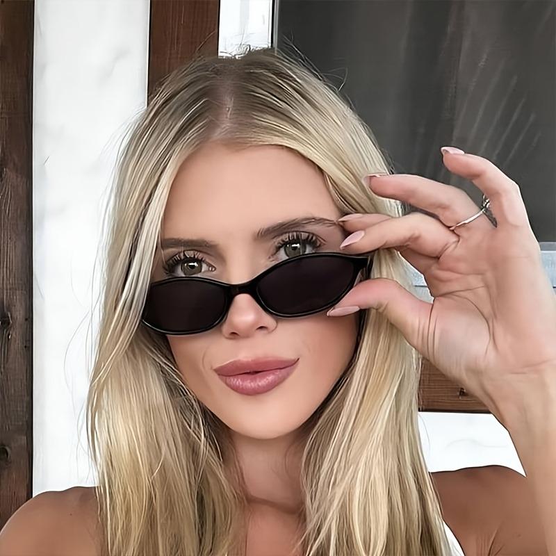 3PCS Retro Trend Paired with Neutral Oval Small Frame Glasses A Daily Casual Styling Tool