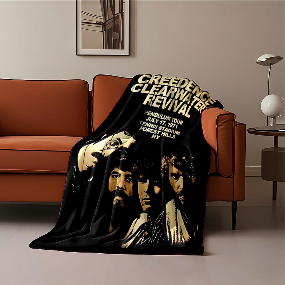 Creedence Concert Art Blanket for all seasons blanket lunch break throw gift