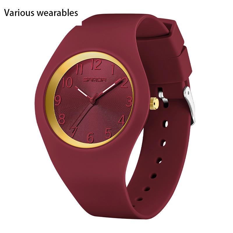 

Простые модные электронные часы для студентов, легкие водонепроницаемые часы унисекс с силиконовым ремешком