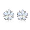 Women's Opal Flower Earrings