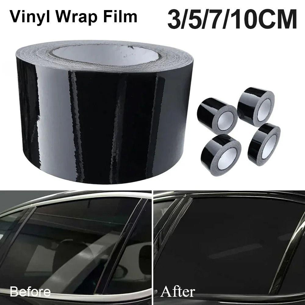1Roll Glossy Vinyl Racing Stripe 3/5/7/10CM Car Stickers Vinyl Wrap Film For Car Hood Roof Decal