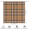 Stylish Plaid Shower Curtain Set For Bathroom Decor Waterproof Fabric With Hook Rings Available In Multiple Sizes!