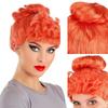 Orange Fluffy Short Curly Hair Pack Chemical Fiber Synthetic Wig | Fashion Retro Theme Stage Party Style Wig