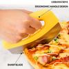 Damaly, Stainless Steel Pizza Cutter with A Finger Guard. The Blade Is Sharpened By CNC Technology and It Is Dishwasher-safe.