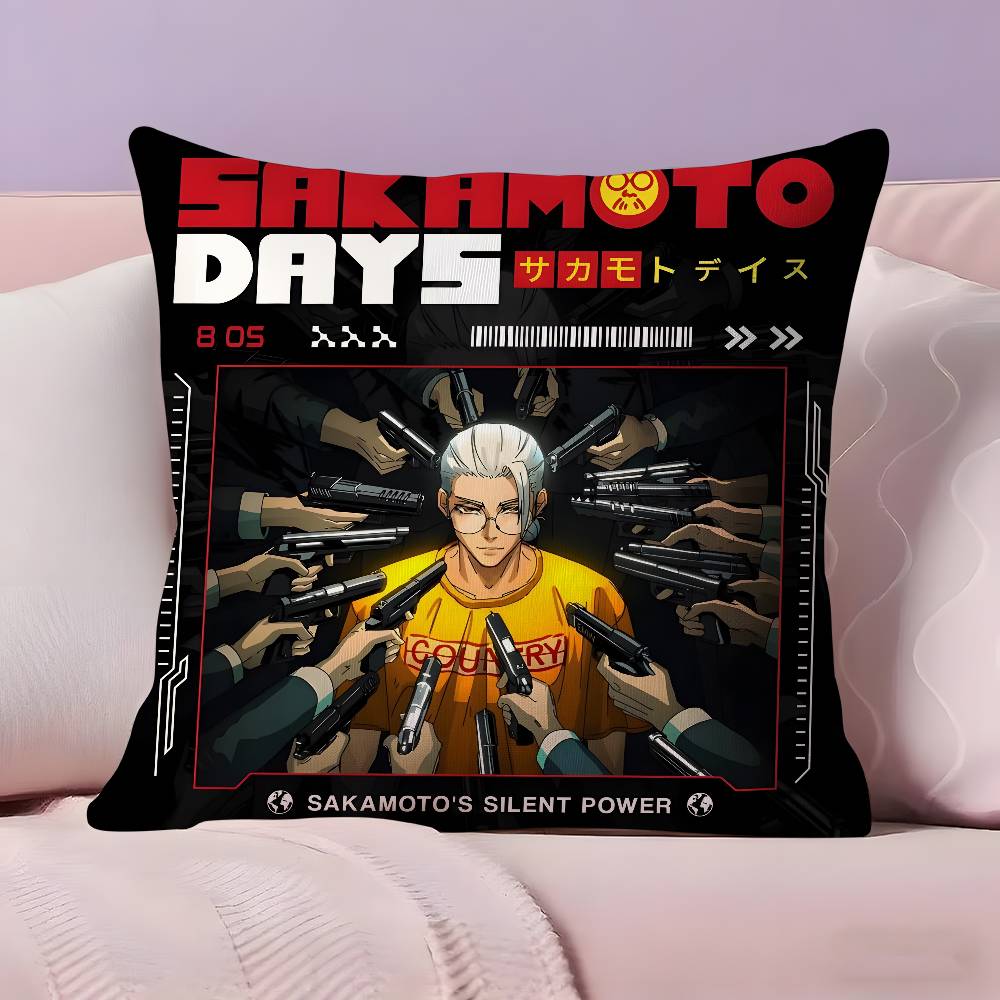 Anime S-SAKamoTO DAYS Pillow Case Pillowcase Ultra Soft Skin Friendly Fabric Cloud Like Comfort & Concealed Zipper