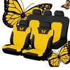 Funda de Asiento de Coche Juego Completo, Funda de Asiento para Coche Bordada con Patrón de Mariposa Universal