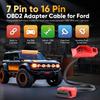 Autel 7 Pin OBD1 To OBD2 Adapter Cable For Ford, 7Pin OBD1 To 16 Pin OBD2 Diagnostic Cable, Fit For Ford Vehicles With 7Pin Port, Work With Scan Tool