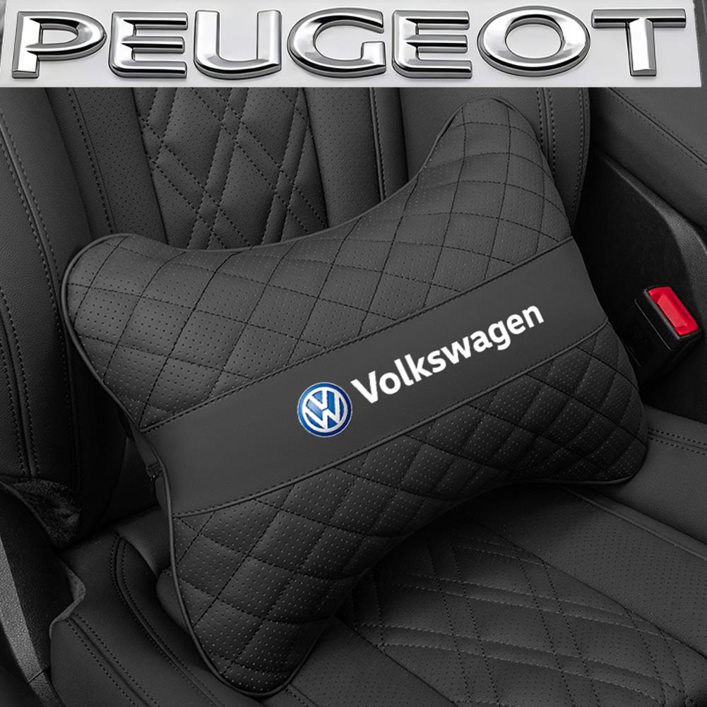 Car Seat Head Support Cushion Lumbar Pillow Interior Accessories / Hub Cap For VW R Golf Touran Octavia Motion GTI Polo Auto MK7