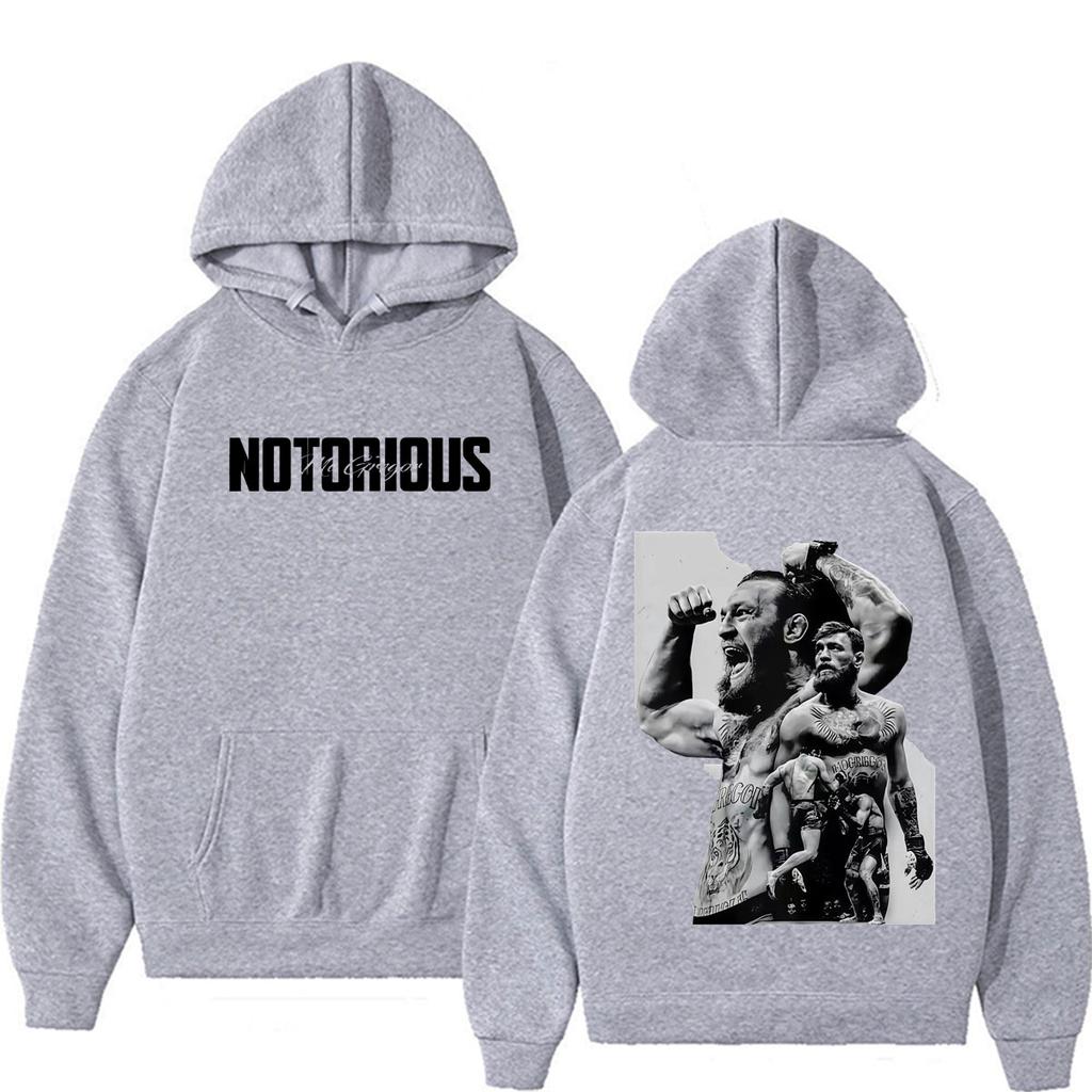 Conor McGregor The Notorious Fan Gifts Sweatshirts Women Harajuku Gothic High Street Hoodies Casual Bodywarmer Hooded