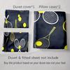 Tennis-themed Design Bedding Duvet Cover Sets Duvet Covers Pillowcases Gifts (1 * Duvet Cover 2 * Pillowcases, Without Duvet Insert)