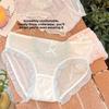 Girl Summer Sexy Sweet Lovely Ice Silk Without Trace Pure Cotton Crotch Skin Breathable Briefs