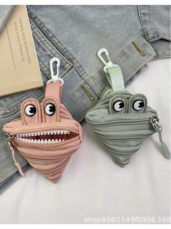 Creative Detachable Zipper Pen Bag - Large Capacity, Fashionable Cute Design, Funny & Stylish
