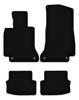 BASIC Black Velour Floor Mats For: Mercedes C W205 Coupe, Cabrio (2015-)