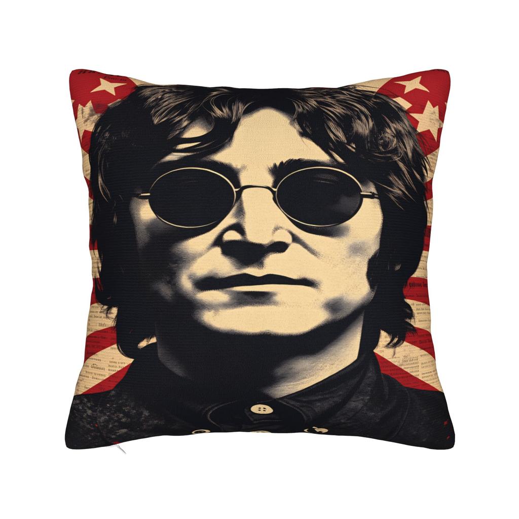J-John Lennons Pillow Case  Morden Pillow Cover Square Pillowcases For Chair Sofa Home Decor