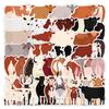 50 Pcsset Cartoon Animal Cattle Cow Stickers Kawaii Laptop Guitar Luggage Fridge Phone Case Graffiti Sticker Decal