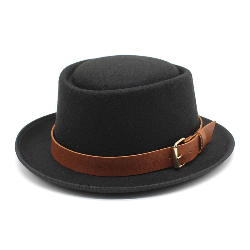 Hat Female, Dome Wool Hat, Men'S British Jazz Hat, Retro Top Hat, Women'S Trendy Hat