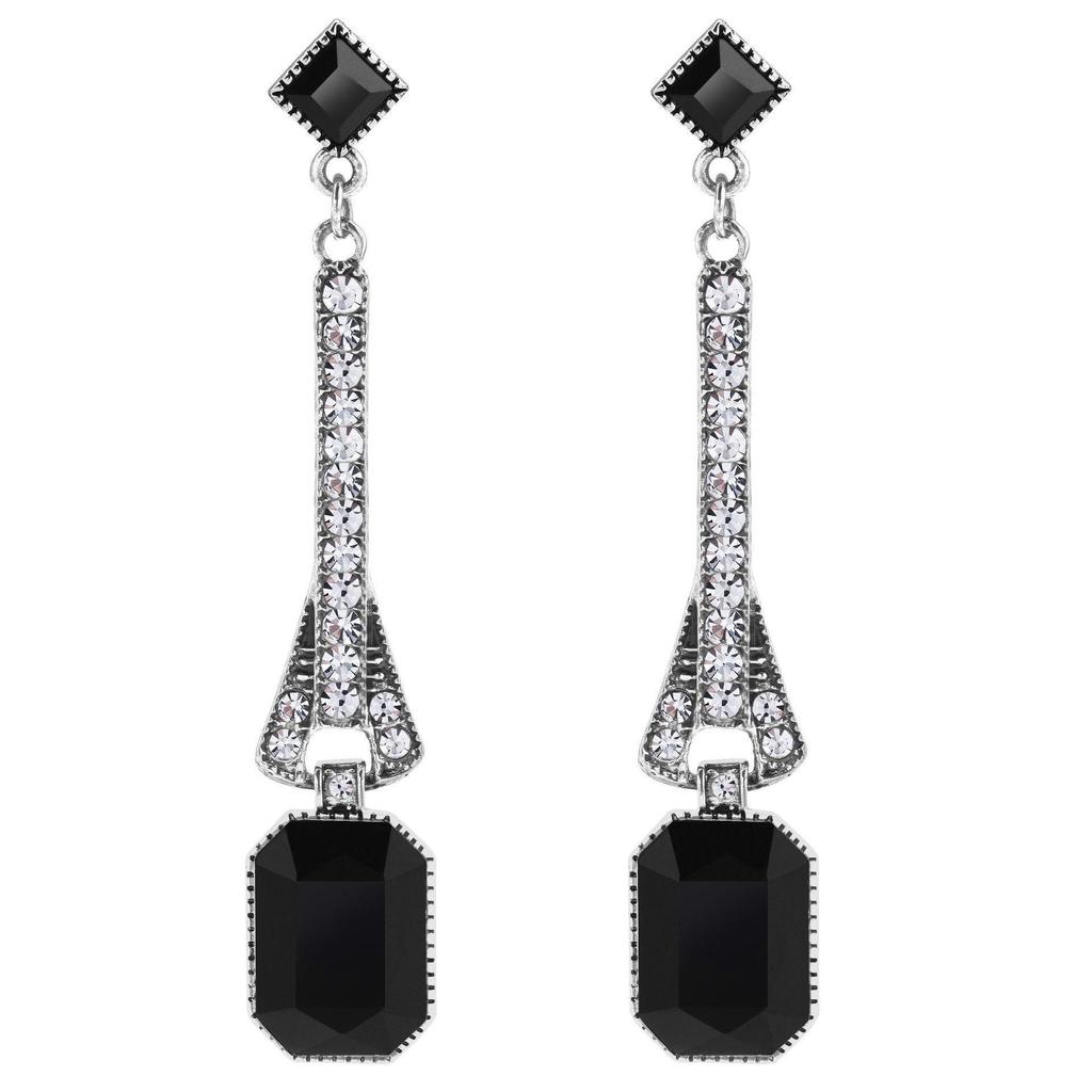 Großformatiges Vintage Gatsby Pailletten Perlen Cocktailkleid mit Quasten Netzrock