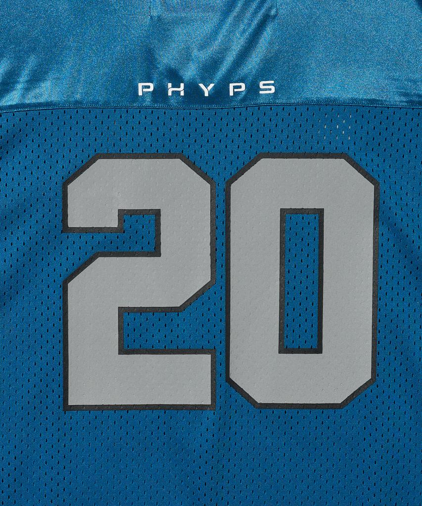 PHYPS MOTORCYCLE Original Wing Logo Mesh T-Shirt Blue Green