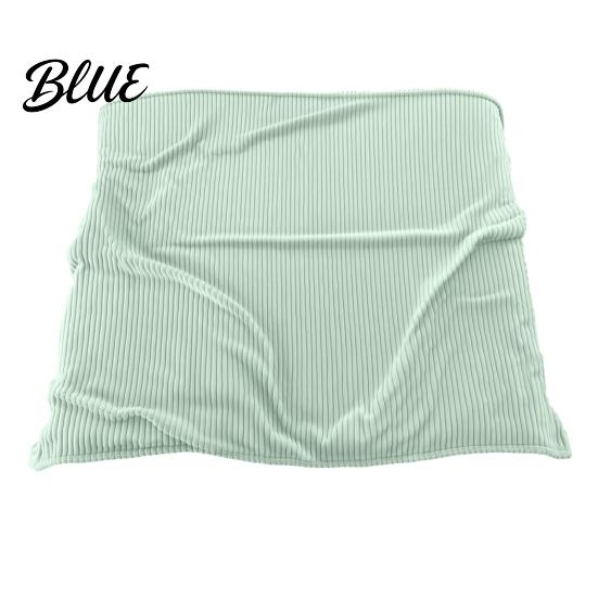 Portable Office Nap Blanket Striped Fleece for Bed Ribbed Throw Couch Thickened Warm Bed Soft Breathable Cozy Blankets Lightweight Plush