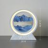 Sandscape Moving Sand Art Picture Quicksand Table Lamp Liquid Hourglass Dynamic Flowing Sand Painting Night Light Home Decor