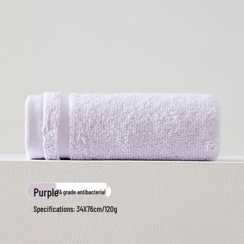 

Pure Cotton Thickened Dobby Bath Towel - Soft, Absorbent, Solid Color Washcloth 34cm x 76cm