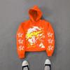 Unisex Übergroßer Kapuzenpullover Mit Abstraktem Grafikdruck Streetwear Lockere Passform Langarm Pullover