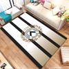 "Udinese Calcio Logo with Stripes" Patterned carpet, non slip mat suitable for living room and bedroom sofas