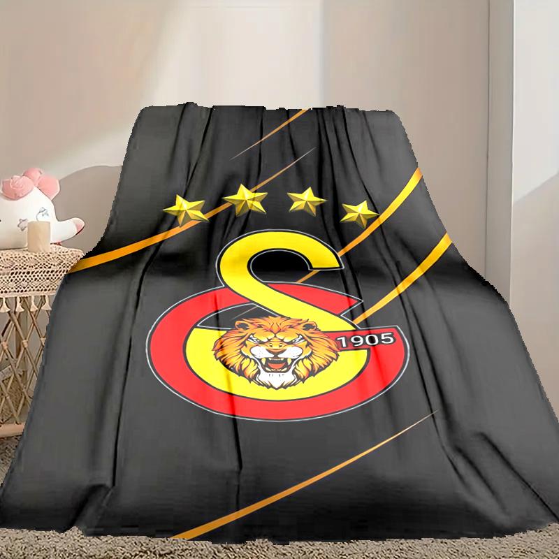 [1pc Galatasaray SK Blanket] All-Season Blanket - Cozy Blanket for Sofa Couch Home Decoration, Digital Printed Nap Blanket